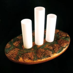 Christmas Candle Centerpiece